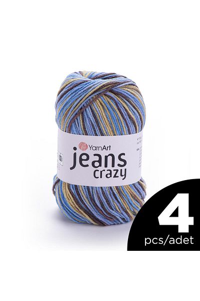 Yarnart Jeans Crazy - Ebruli - 7202 - 4 Pieces