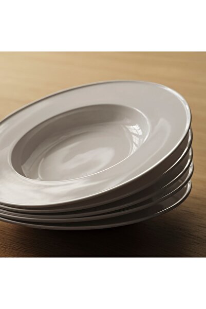 IKEA STOCKHOLM 2025 White Deep Plate 25cm (2 Pack) Fine China Dinnerware by IKEA