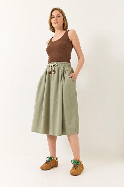 Bianco Lucci Gelgecek talie pentru femei - fustă cu cântare și popelin (YE4348 60283181 )