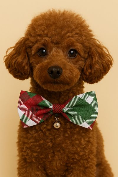 minial Adjustable 3 Pieces Bow Tie Dog Collar