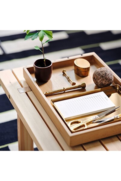 Stockholm 2025 Tray, brass-colour, 28 x 20 cm