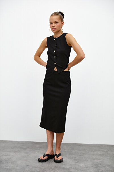 urban focus Elastic Midi Skirt