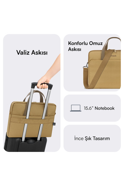 Mack Mce-1513 15.6" Nova Eco Notebook Bag Camel