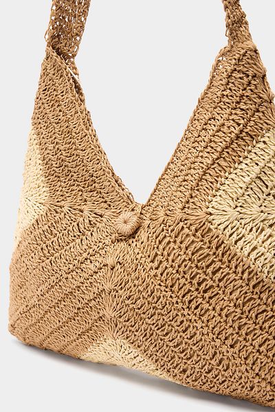 Touché Privé Wicker Bag with Motif