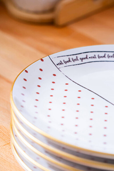 ACAR Feel Good 6 lı Servis Tabağı Seti - 25 cm