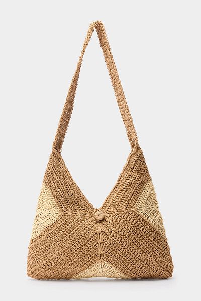 Touché Privé Wicker Bag with Motif