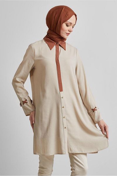 Alvina Shirt Collar Tunic 45354