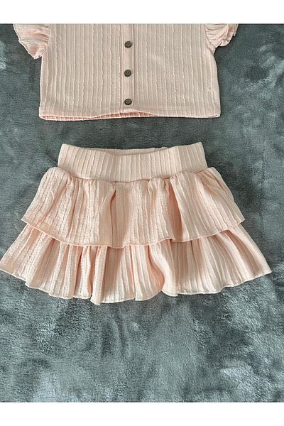NEWKİDS 7-8 Years Old Girl's Skirted Suit