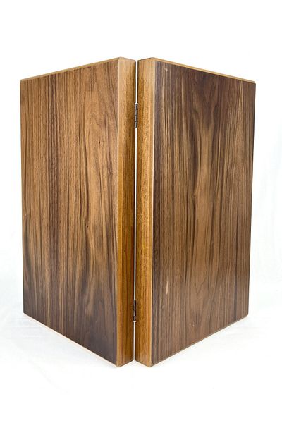 Bıyıklı Tobacco Walnut Wood Solid Wood Backgammon Set with Eyelets