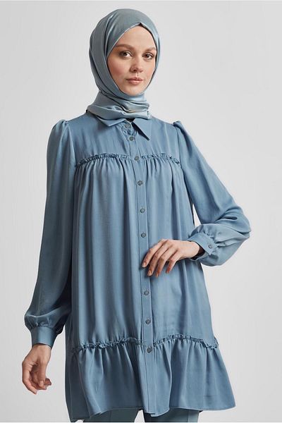 Alvina Shirt Collar Tunic 45351
