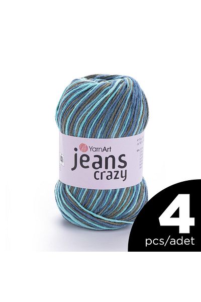 Yarnart 4 Τεμάχια Marbling Jeans - Μοντέλο 7212