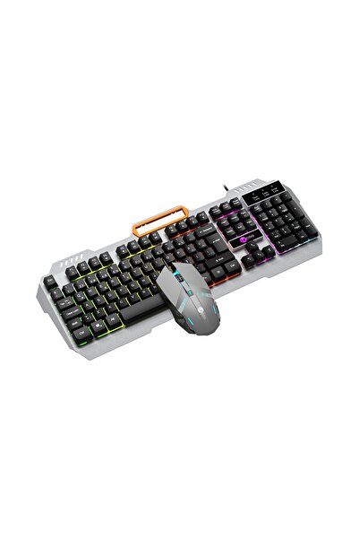 Lecoo Cm107 Kablolu Rgb Aydınlatmalı Gaming Türkçe Q Klavye & Mouse Seti Siyah