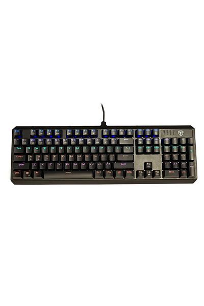 T-DAGGER Tastatura Gaming Mecanica T-Dagger Pavones, iluminare LED Rainbow, USB, Negru