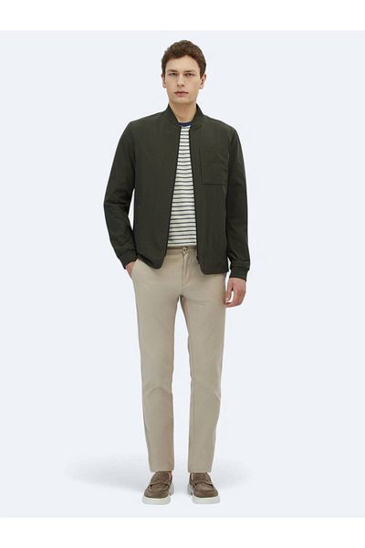 Kip Khaki Regular Fit Sports Jacket