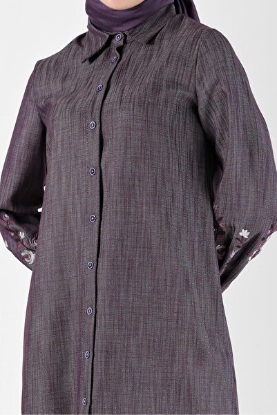 Alvina KOLLARI NAKIŞLI BOYDAN DÜĞMELİ TUNİK 42432