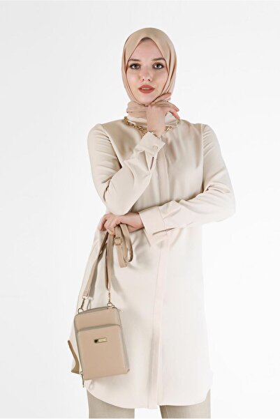 Alvina HIDDEN BUTTON BASIC TUNIC 42403