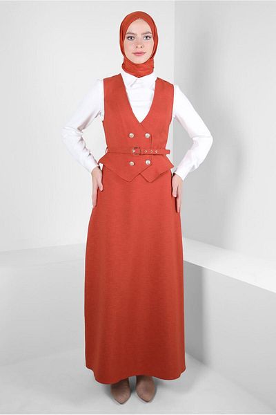 Alvina Φόρεμα Gilet με ζώνη 44272