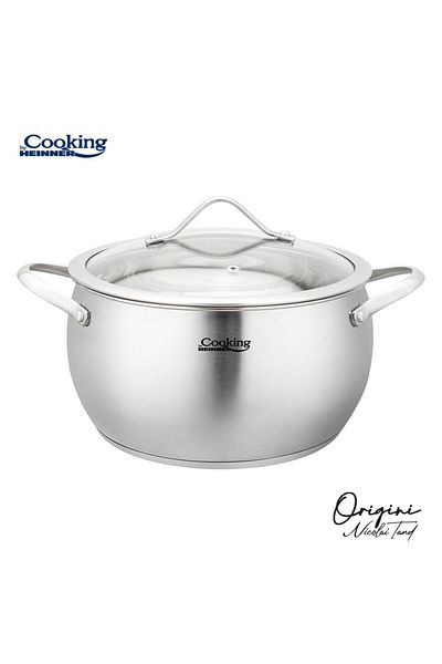 Heinner Heinner Stainless Steel Semi-Pot HR-RW-T043, NICOLAI TAND, 22 x 11.5 cm, 4.3 L