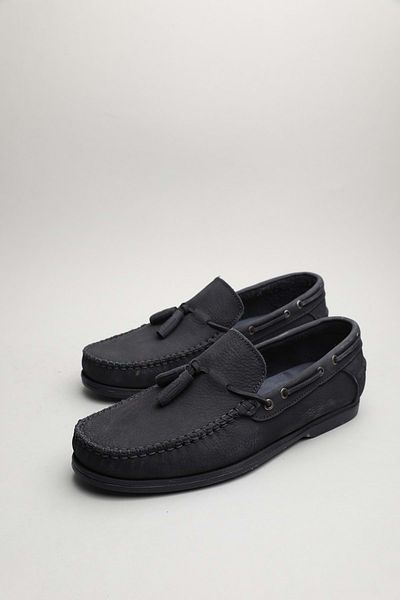 Gondol Loafer clasic pentru bărbați din piele naturală bleumarin 41 ttx.60137