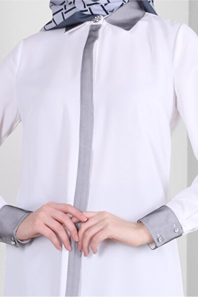 Alvina SHIRT COLLAR CUFFS BUTTONED BLUZ 43576