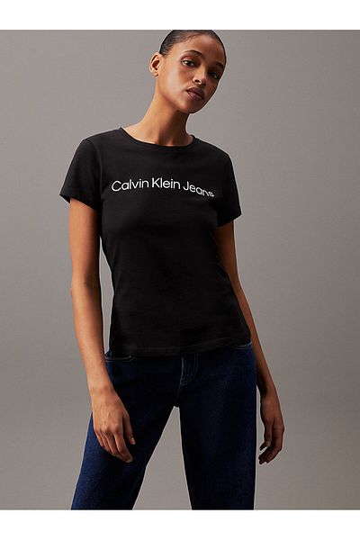 Calvin Klein Černé dámské tričko Crew Neck J20j220253beh
