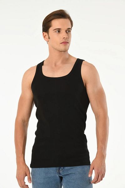Mfö Life İç Giyim 5 Pieces Strappy Ribbed Woven Rambo Men's Athlete 1St Quality Made from 100% Cotton Yarns.