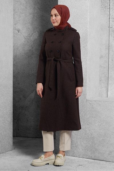 Alvina Stand Collar Coat 9832