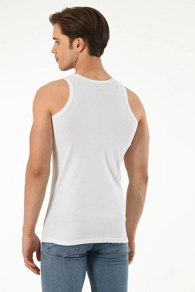 Mfö Life İç Giyim 6 Pieces Strappy Ribbed Woven Classic Men's Athlete 1St Quality Made from 100% Cotton Yarns.