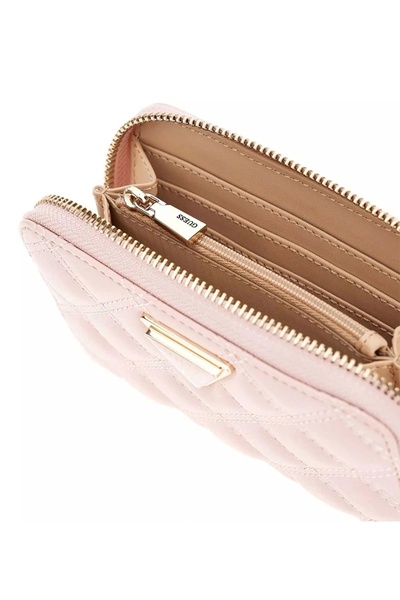 Guess Giully Slg Medium Zip Around Women's Pink Wallet Swqg8748140-Poe