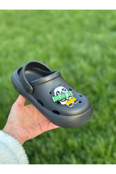 Bold Boutique Papuci pentru copii cu figurine mobile, talpă anti-alunecare, papuci pentru piscină pe plajă
