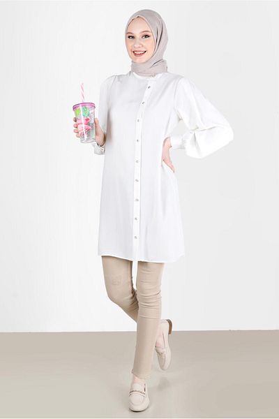 Alvina Stone Detailed 42578 Model Tunic