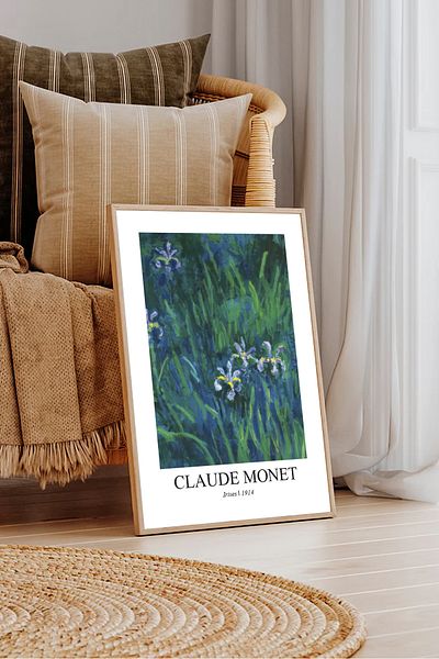 Dekorsiahome Ένα τεμάχιο ζωγραφική με ξύλινο πλαίσιο Claudemonettk0005