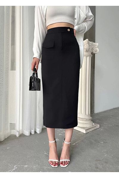 KAZAX Long Buttoned Skirt – Affordable, Fast Shipping, Trending Product |   Elegant & Stylish Design