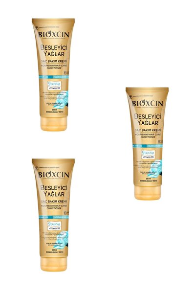 Bioxcin Nourishing Oils Hair Care Cream (Dry and Damaged Hair) 250 ml X 3 Pcs