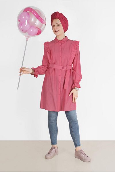 Alvina 40588 Terry Tek38 Algodon Tunic - Size 36/42