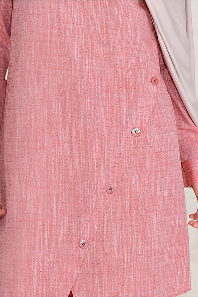 Alvina Cotton Buttoned Men's Collar Tunic 40576-1