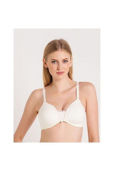Magic Form Thin Sponge Combed Fabric Bra Without Underwire