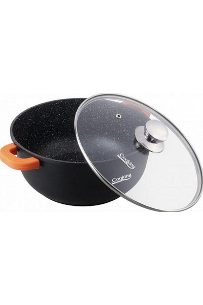 Heinner Heinner HR-SCO-A0328A cast aluminum casserole, 28 x 12.5 cm, 6.5 L (Black)