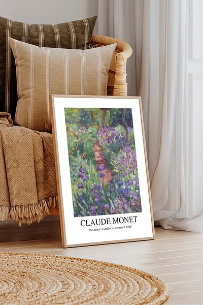 Dekorsiahome Единична декоративна картина в дървена рамка ClaudeMonetTK0022