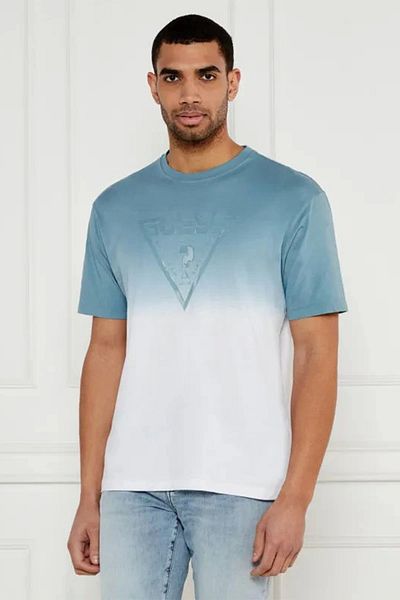 Guess Slug Cn T-shirt Men's Blue T-shirt Z5gı02ı3z14-g7dv