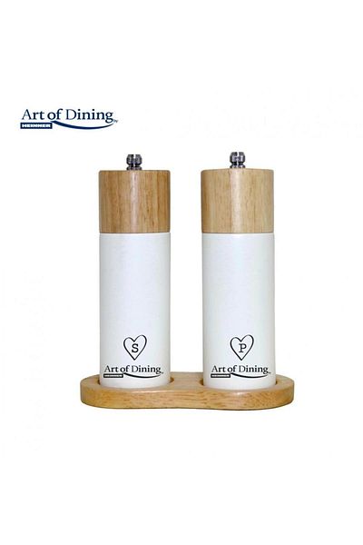 Heinner Set of 2 Heinner Salt & Pepper Grinders HR-JM2X16 (White)