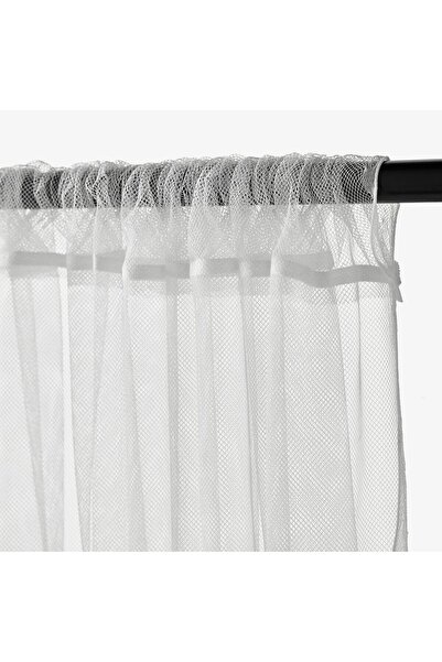 IKEA LILL Net Curtains by IKEA, White, 1 Pair with Rod Pocket 280x300 cm, Recycled Polyester