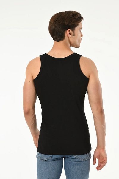 Mfö Life İç Giyim 6 Pieces Camisole (Striped) Men's Athlete with Straps 1St Quality Made from 100% Cotton Yarns.