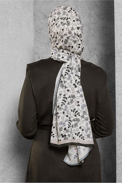Alvina Alvi̇na Patterned Shawl 7453