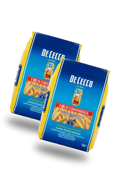 UMAMİCRAFT De Cecco Penne Rigate Makarna 1 Kg X2 – Sert Buğdaydan, Sos Tutucu Makarna
