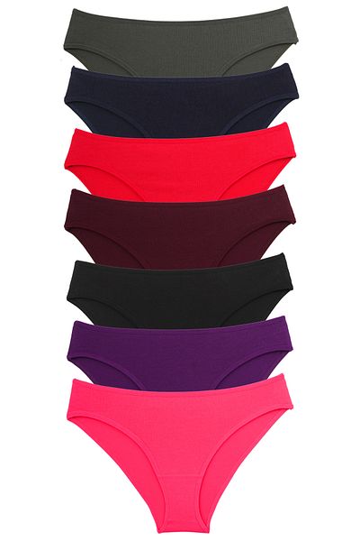 Nicoletta Chiloți de damă pachet 7 Lycra Mixcolor