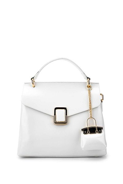 Tamer Tanca Women's Vegan White Shoulder Bag