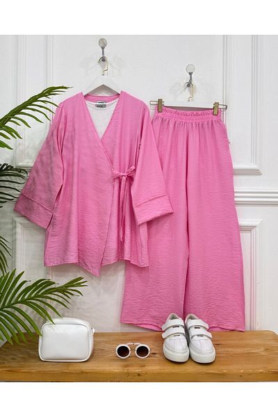 onix Pink Bonita Kimono Double Set