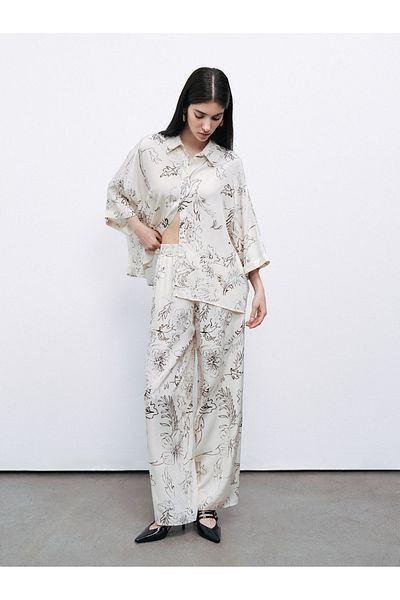 Nocturne Patterned Jacquard Trousers
