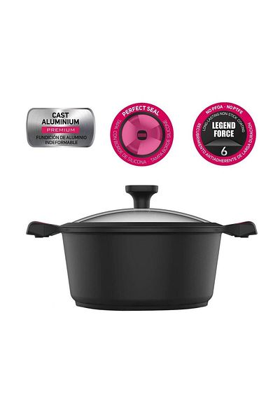 Taurus Taurus KCK3024 Great Moments Premium Saucepan with Lid, 24cm, Cast Aluminum